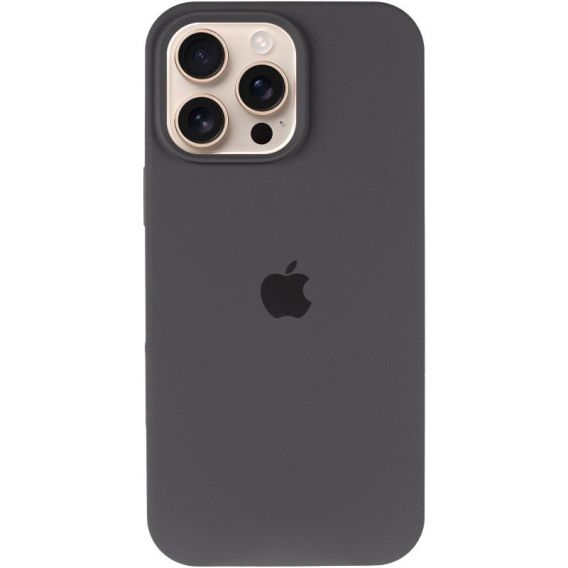 Чохол Silicone Case Full Protective (AA) для Apple iPhone 16 Pro (6.3") Сірий / Dark Gray