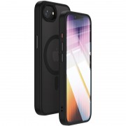 TPU+PC чехол Metal Buttons with MagSafe Colorful для Apple iPhone 16e (6.1") Черный / Black