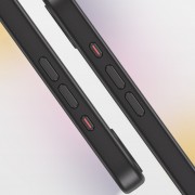 TPU+PC чехол Metal Buttons with MagSafe Colorful для Apple iPhone 16e (6.1") Черный / Black