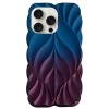 TPU чохол Leaf для Apple iPhone 16 Pro Max (6.9") Navy Blue / Plum
