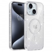 Чехол TPU Eclipse Sparkle (MagFit) для Apple iPhone 14/13 (6.1") Clear