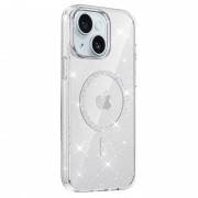 Чехол TPU Eclipse Sparkle (MagFit) для Apple iPhone 14/13 (6.1") Clear