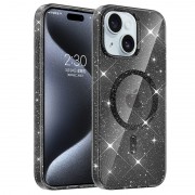 Чехол TPU Eclipse Sparkle (MagFit) для Apple iPhone 14/13 (6.1") Black