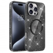 Чехол TPU Eclipse Sparkle (MagFit) для Apple iPhone 16 Pro (6.3") Black