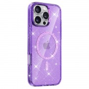 Чехол TPU Eclipse Sparkle (MagFit) для Apple iPhone 16 Pro (6.3") Purple