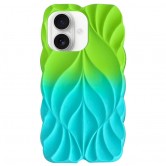 TPU чехол Leaf для Apple iPhone 16 (6.1 дюйма) Green / Aqua TPU чехол Leaf для Apple iPhone 16 (6.1 дюйма) Green / Aqua