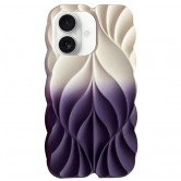 TPU чехол Leaf для Apple iPhone 16 (6.1 дюйма) White / Purple