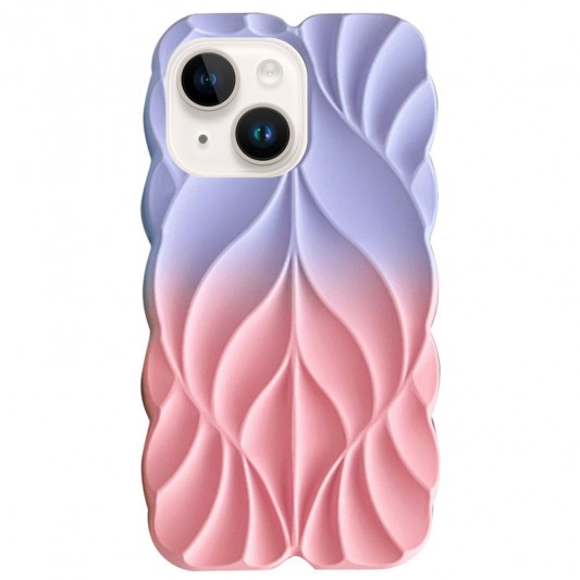 TPU чехол Leaf для Apple iPhone 14/13 (6.1") Lilac / Pink