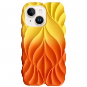 TPU чехол Leaf для Apple iPhone 14/13 (6.1") Yellow/Orange
