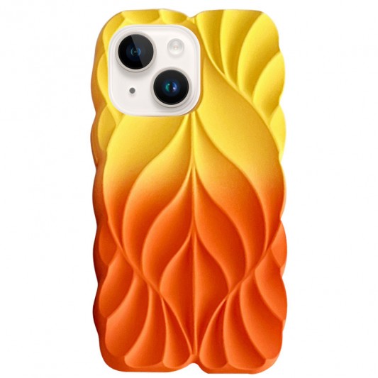 TPU чехол Leaf для Apple iPhone 14/13 (6.1") Yellow/Orange