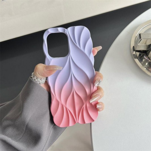 TPU чехол Leaf для Apple iPhone 14 Pro Max (6.7") Lilac / Pink - изображение 2