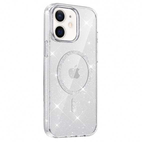 Чехол TPU Eclipse Sparkle (MagFit) для Apple iPhone 11 (6.1") Clear