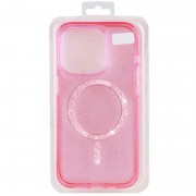 Чехол TPU Eclipse Sparkle (MagFit) для Apple iPhone 14 Pro (6.1") Pink