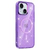 Чехол TPU Eclipse Sparkle (MagFit) для Apple iPhone 15 (6.1") Purple