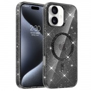 Чехол TPU Eclipse Sparkle (MagFit) для Apple iPhone 16 (6.1") Black