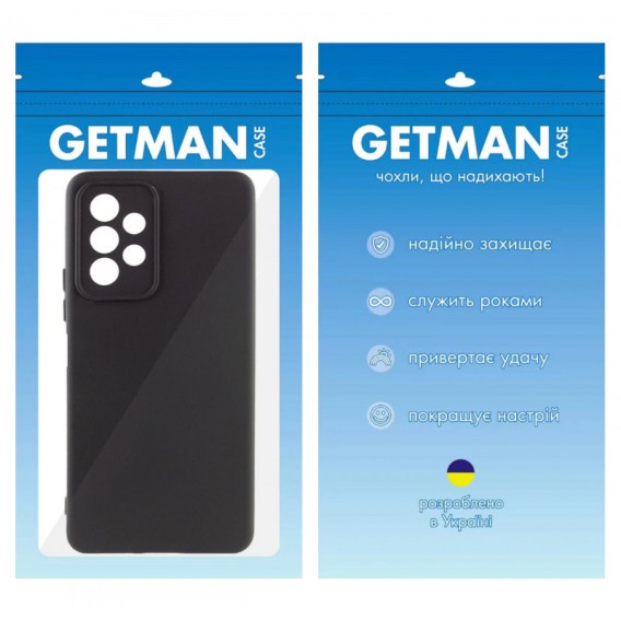Чохол TPU GETMAN Liquid Silk Full Camera для Samsung Galaxy A13 4G Чорний / Black