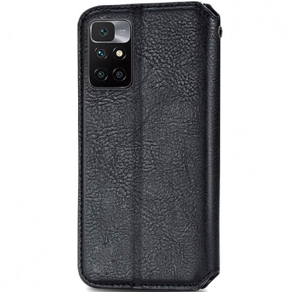Шкіряний чохол-книжка GETMAN Cubic (PU) для Xiaomi Redmi 10 Чорний