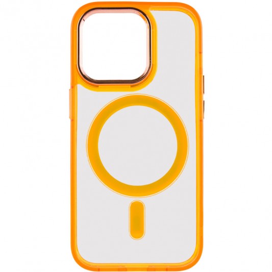 Чехол TPU Iris with MagSafe для Apple iPhone 14 Pro (6.1") Оранжевый
