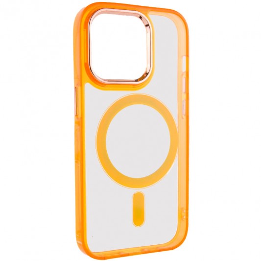 Чехол TPU Iris with MagSafe для Apple iPhone 14 Pro (6.1") Оранжевый - изображение 1