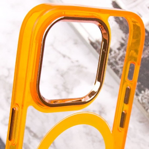 Чохол TPU Iris with MagSafe для Apple iPhone 14 Pro (6.1") Помаранчевий