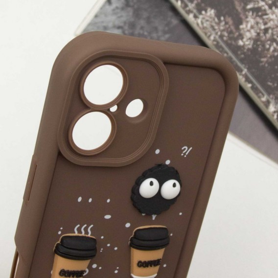 Чохол TPU Toys Case для Apple iPhone 16 (6.1") Brown / Always Happy