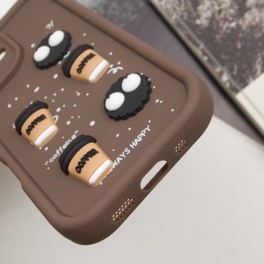 Чехол TPU Toys Case для Apple iPhone 16 (6.1") Brown / Always Happy - изображение 5