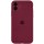 Чохол Silicone Case Full Camera Protective (AA) для Apple iPhone 12 (6.1") Бордовий / Plum