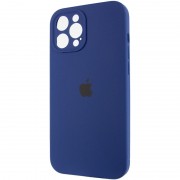 Чохол Silicone Case Full Camera Protective (AA) для Apple iPhone 12 Pro Max (6.7") Синій / Deep navy