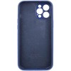 Чехол Silicone Case Full Camera Protective (AA) для Apple iPhone 12 Pro Max (6.7") Синий / Deep navy