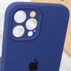 Чехол Silicone Case Full Camera Protective (AA) для Apple iPhone 12 Pro Max (6.7") Синий / Deep navy