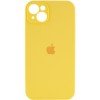 Чохол Silicone Case Full Camera Protective (AA) для Apple iPhone 13 (6.1") Жовтий / Yellow
