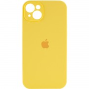 Чехол Silicone Case Full Camera Protective (AA) Apple iPhone 13 (6.1") Желтый / Yellow