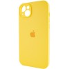 Чохол Silicone Case Full Camera Protective (AA) для Apple iPhone 13 (6.1") Жовтий / Yellow