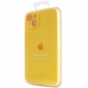 Чехол Silicone Case Full Camera Protective (AA) Apple iPhone 13 (6.1") Желтый / Yellow