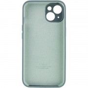 Чехол Silicone Case Full Camera Protective (AA) для Apple iPhone 13 (6.1") Зеленый / Pine green