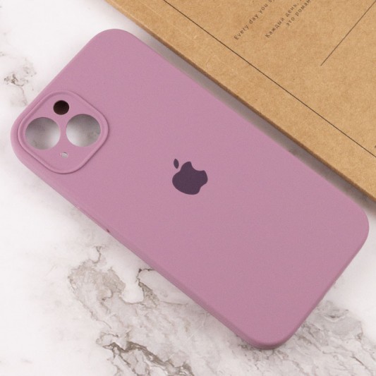 Чехол Silicone Case Full Camera Protective (AA) для Apple iPhone 13 (6.1") Лиловый / Lilac Pride - изображение 3