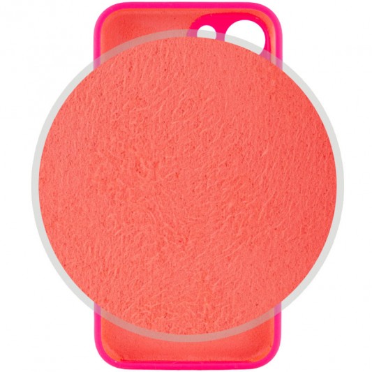 Чехол Silicone Case Full Camera Protective (AA) Apple iPhone 13 (6.1") Розовый / Barbie pink - изображение 2
