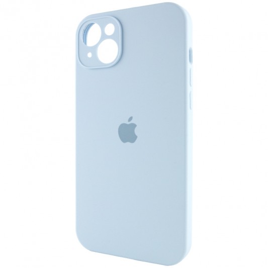 Чехол Silicone Case Full Camera Protective (AA) Apple iPhone 13 (6.1") Голубой / Sweet Blue - изображение 2