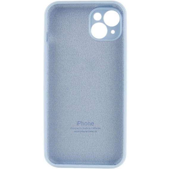 Чохол Silicone Case Full Camera Protective (AA) для Apple iPhone 13 (6.1") Блакитний / Sweet Blue