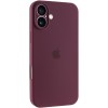 Чохол Silicone Case Full Camera Protective (AA) для Apple iPhone 16 (6.1") Бордовий / Plum