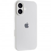 Чехол Silicone Case Full Camera Protective (AA) для iPhone 16 Plus (6.7") Белый / White