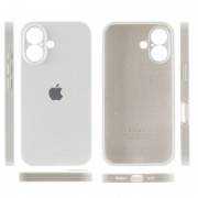 Чехол Silicone Case Full Camera Protective (AA) для iPhone 16 Plus (6.7") Белый / White