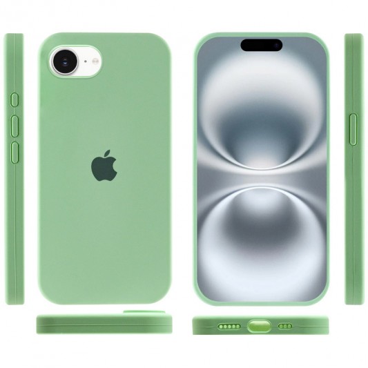 Чохол Silicone Case Full Protective (AA) для Apple iPhone 16e (6.1") Зелений / Pistachio - зображення 2 