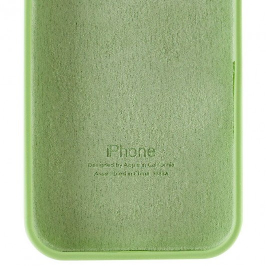 Чехол Silicone Case Full Protective (AA) для Apple iPhone 16e (6.1") Мятный / Mint - изображение 3