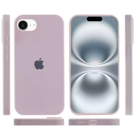 Чохол Silicone Case Full Protective (AA) для Apple iPhone 16e (6.1") Рожевий / Chalk Pink - зображення 2 