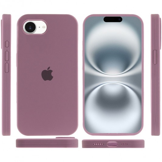 Чохол Silicone Case Full Protective (AA) для Apple iPhone 16e (6.1") Ліловий / Lilac Pride - зображення 3 