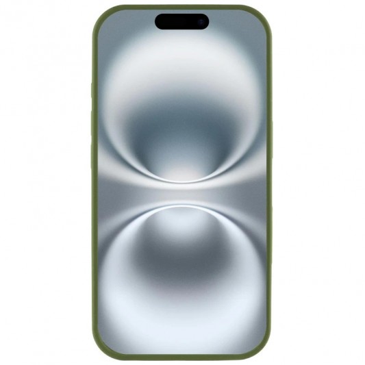 Чохол Silicone Case Full Protective (AA) для Apple iPhone 16e (6.1") Зелений / Dark Olive - зображення 1 