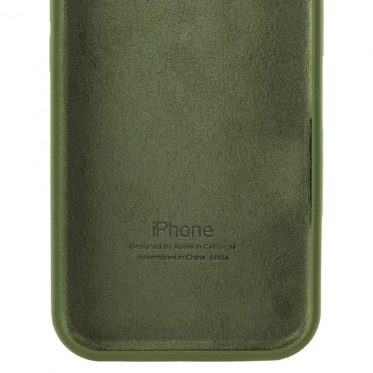 Чохол Silicone Case Full Protective (AA) для Apple iPhone 16e (6.1") Зелений / Dark Olive - зображення 3 