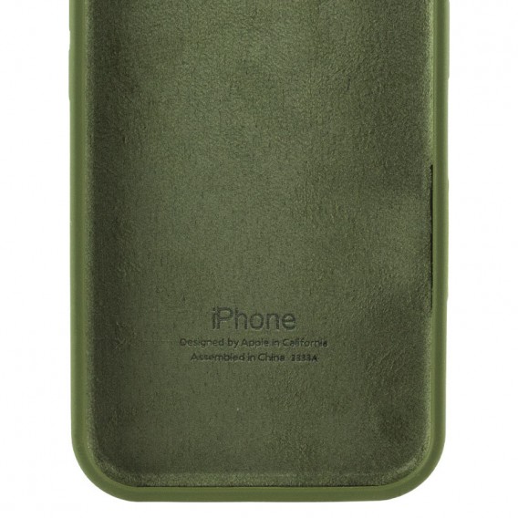 Чохол Silicone Case Full Protective (AA) для Apple iPhone 16e (6.1") Зелений / Dark Olive