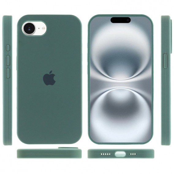 Чохол Silicone Case Full Protective (AA) для Apple iPhone 16e (6.1") Зелений / Pine green